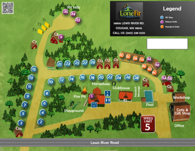 Lone Fir Resort Map